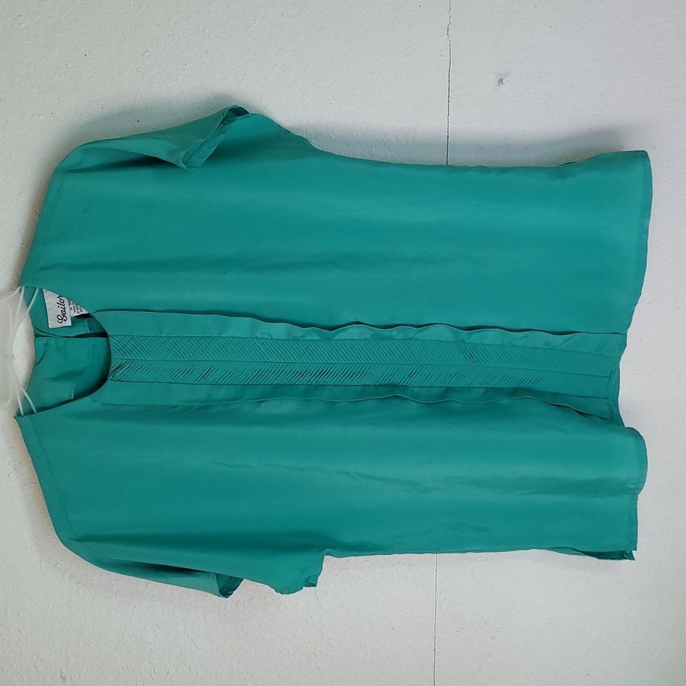 Gaylord Size 10 Teal Blouse